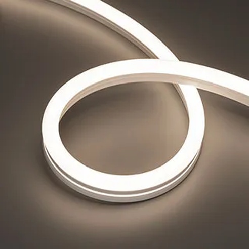 Лента герметичная MOONLIGHT-SIDE-A140-12x24mm 24V Day4000 (9.6 W/m, IP68, 0,5m, wire x1) (Arlight, Образец)