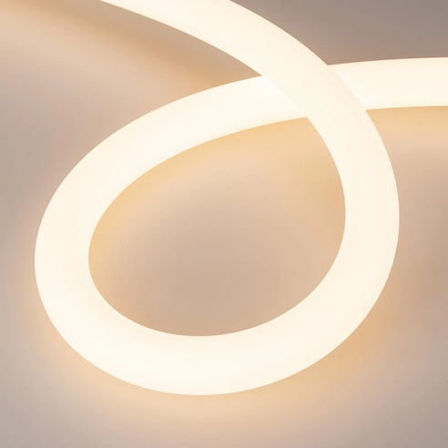 Лента светодиодная герметичная MOONLIGHT-SIDE-A336-D40mm 24V Warm2700 360deg (15 W/m, IP65, 2835, 5m, wire x1) (Arlight, Вывод боковой, 3 года)