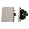 Механизм выключателя управления шторами SWT-NOBE-MKR2-SFPL-CA (230V, 10A) (Arlight, Кашемир)