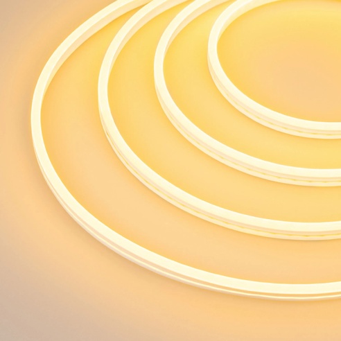 Образец Гибкий неон GALAXY-1206-5000CFS-2835-100 12V Yellow 0.5M (12x6mm, 12W, IP67) (Arlight, 12 Вт/м, IP67)