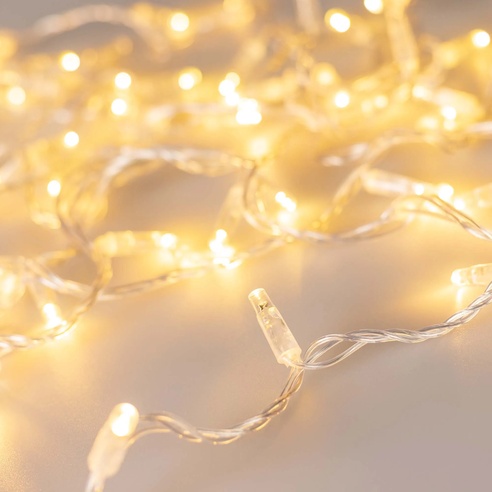 Светодиодная гирлянда ARD-STRING-CLASSIC-10000-CLEAR-100LED-FLASH Warm/Warm (230V, 7W) (Ardecoled, IP65)