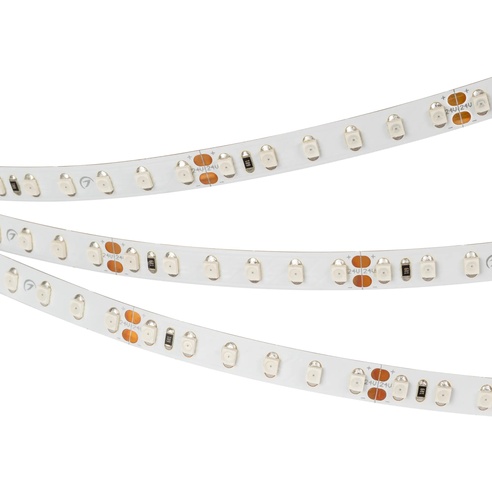 Лента светодиодная RT 2-5000 24V Red 2х (3528, 600 LED, LUX) (Arlight, 9.6 Вт/м, IP20)