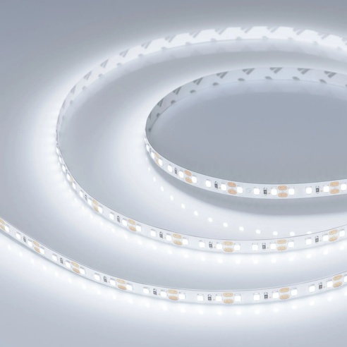 Лента светодиодная RT-A120-8mm 12V Cool 8K (9.6 W/m, IP20, 2835, 5m) (Arlight, 9.6 Вт/м, IP20)
