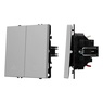 Механизм выключателя управления шторами SWT-NOBE-MKR2-SFPL-IS (230V, 10A) (Arlight, Никель)