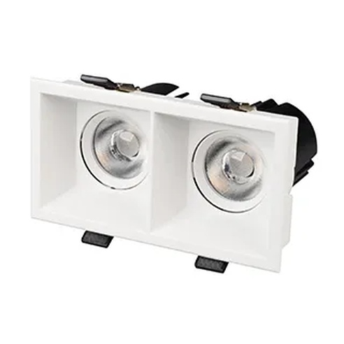 Светильник MS-FLOW-BUILT-S157x85-2x6W Day4000 (WH, 55 deg, 230V) (Arlight, IP20 Металл, 5 лет)