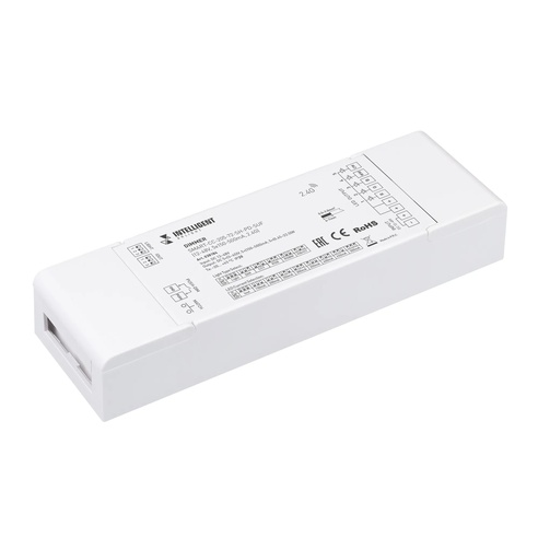 INTELLIGENT ARLIGHT Диммер SMART-CC-205-72-SH-PD-SUF (12-48V, 5x150-500mA, 2.4G) (IARL, IP20 Пластик, 5 лет)