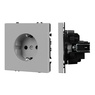 Механизм электрической розетки SCT-NOBE-MEU1-SFPL-IS (230V, 16A) (Arlight, Никель)