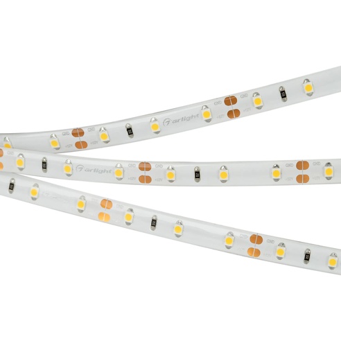 Лента светодиодная RTW 2-5000SE 12V White (3528, 300 LED, LUX) (Arlight, 4.8 Вт/м, IP65)