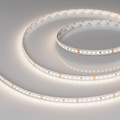 Лента светодиодная RT-A160-8mm 24V Day4000 (12 W/m, IP20, 2835, 5m) (Arlight, высок.эфф.150 лм/Вт)