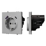 Механизм розетки с USB зарядкой SCT-NOBE-MUAC-SFPL-IS (230V, 16A) (Arlight, Никель)