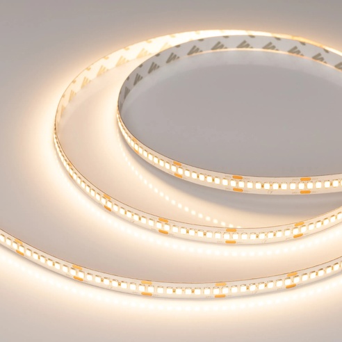 Лента светодиодная RT-A240-10mm 24V Warm2700 (22 W/m, IP20, 2835, 5m) (Arlight, высок.эфф.150 лм/Вт)