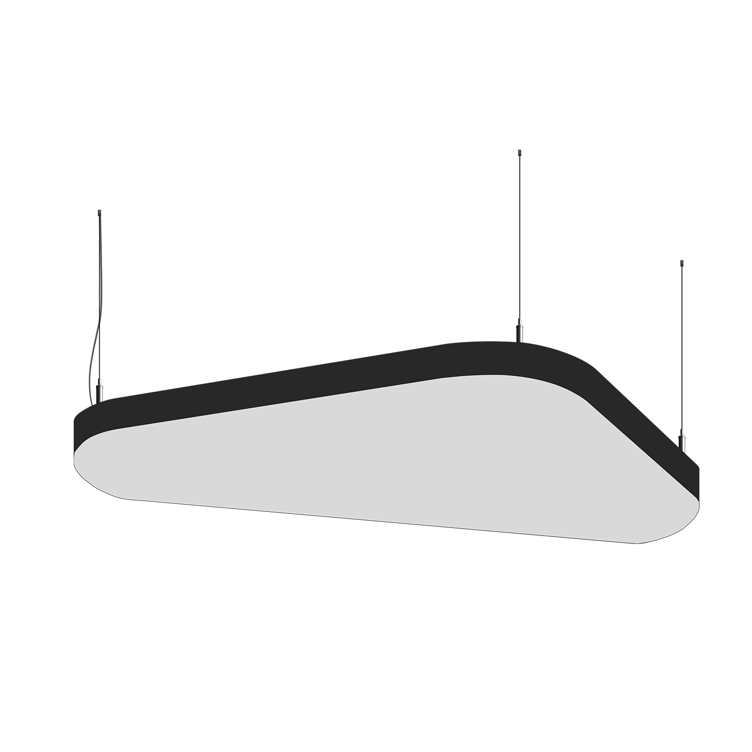 Cветодиодный фигурный светильник MS-SOFT TRIO Трингл 1200mm 75W 3000/4000/6000K - изображение товара