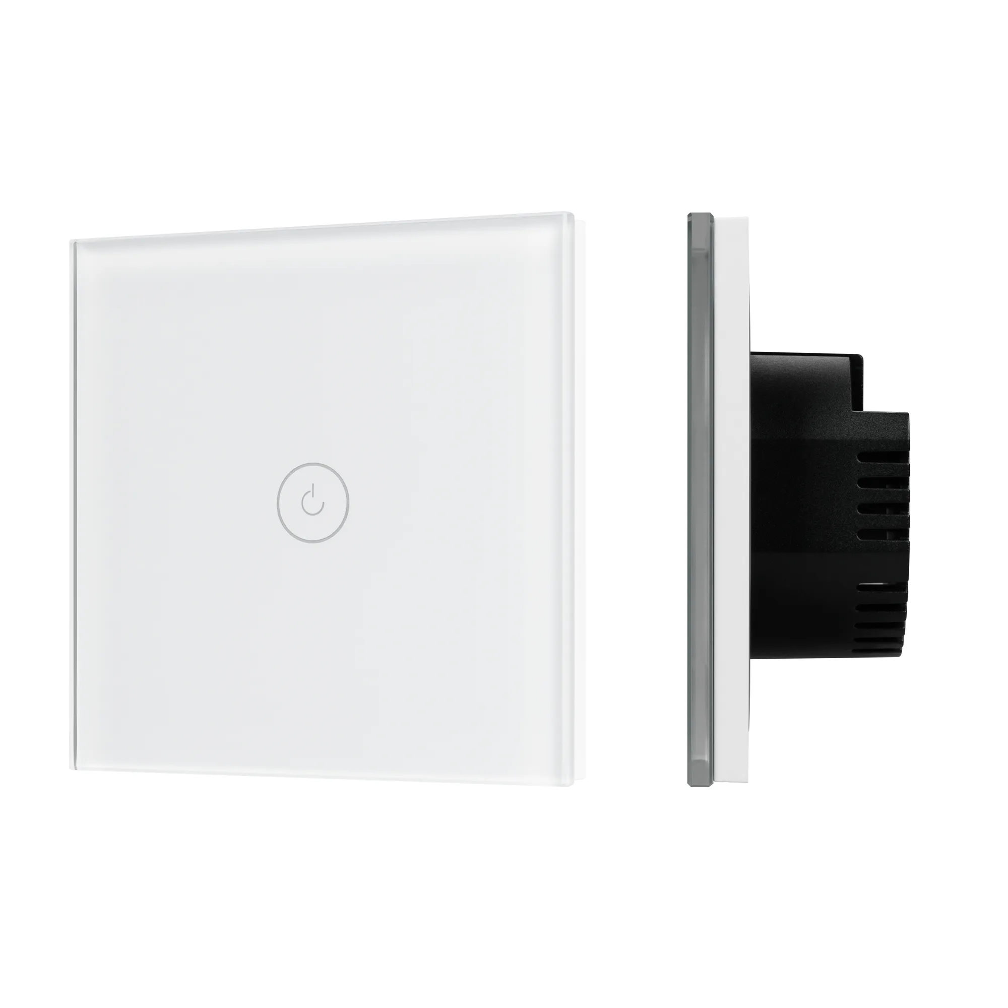 Выключатель сенсорный SWT-OMALI-S01-ZB-WH (250V, 10A, Zigbee) (Arlight, Стекло) - изображение товара