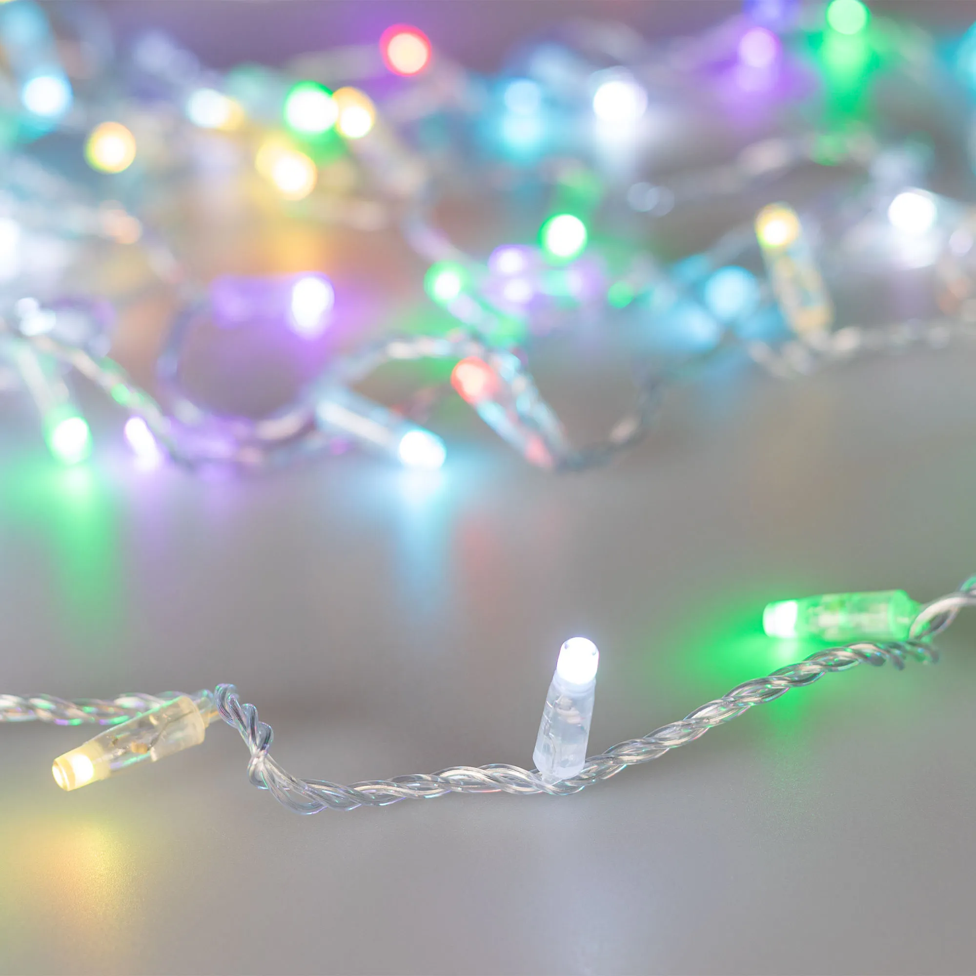 Светодиодная гирлянда ARD-STRING-CLASSIC-20000-CLEAR-200LED-SYNC RGB (230V, 13W) (Ardecoled, IP65) - изображение товара