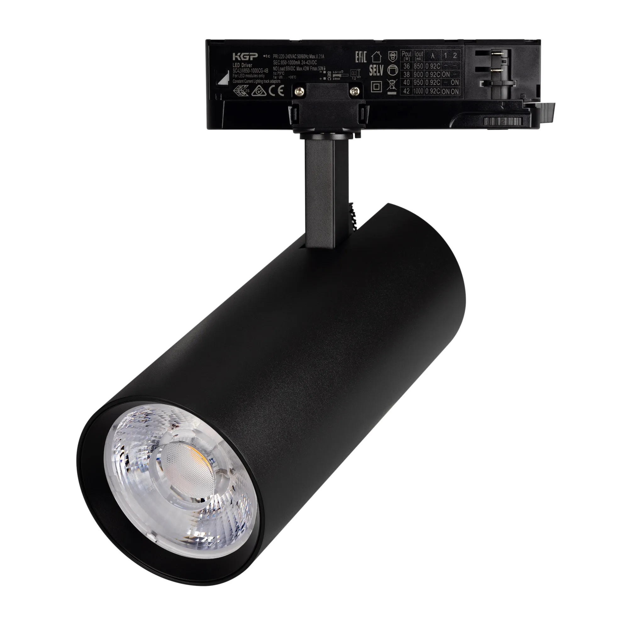 Светильник LGD-GERA-4TR-R90-40W Warm3000 (BK, 15 deg, 230V) (Arlight, IP20 Металл, 5 лет) - изображение товара