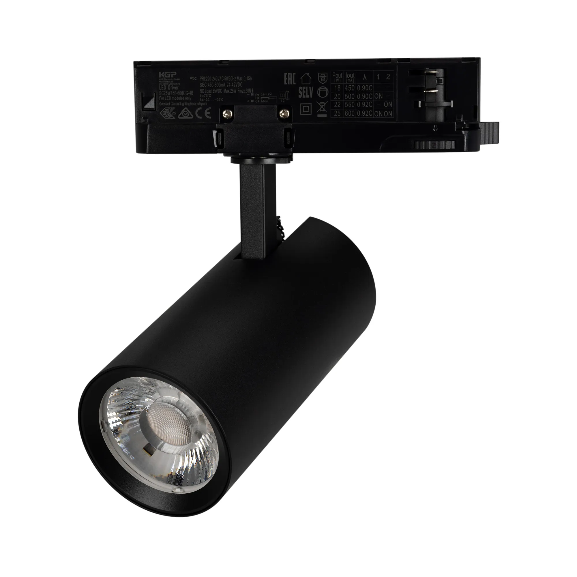 Светильник LGD-GERA-4TR-R74-20W Warm3000 (BK, 36 deg, 230V) (Arlight, IP20 Металл, 5 лет) - изображение товара