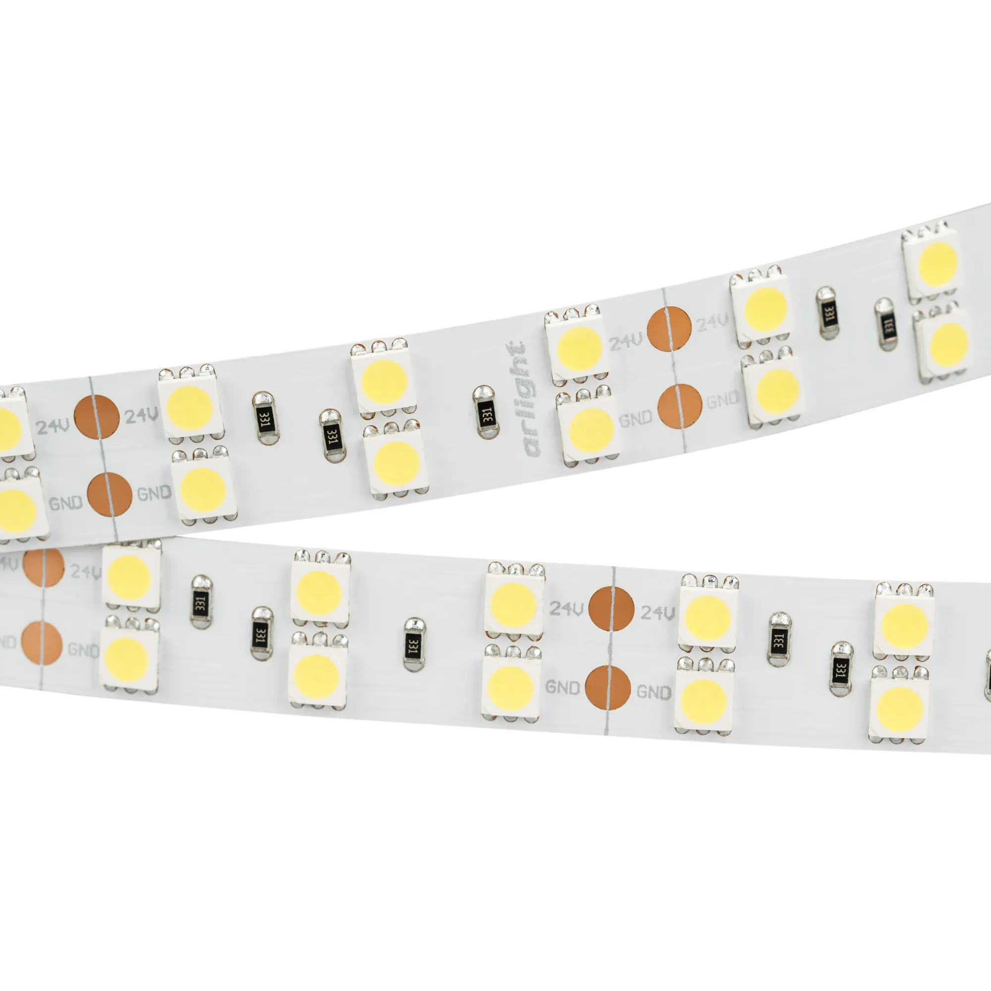 Лента светодиодная RT 2-5000 24V White6000 2x2 (5060, 600 LED, LUX) (Arlight, 28.8 Вт/м, IP20) - изображение товара