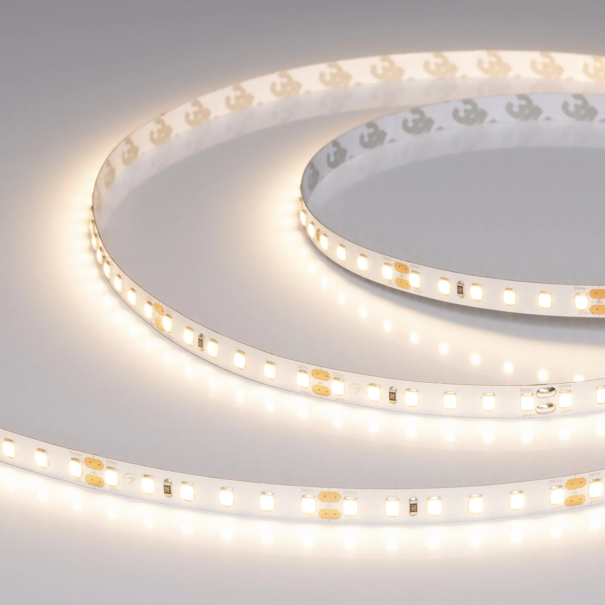 Лента UL-A120-8mm 24V Warm2700 (2 W/m, IP20, 5m) (Arlight, Открытый) - изображение товара