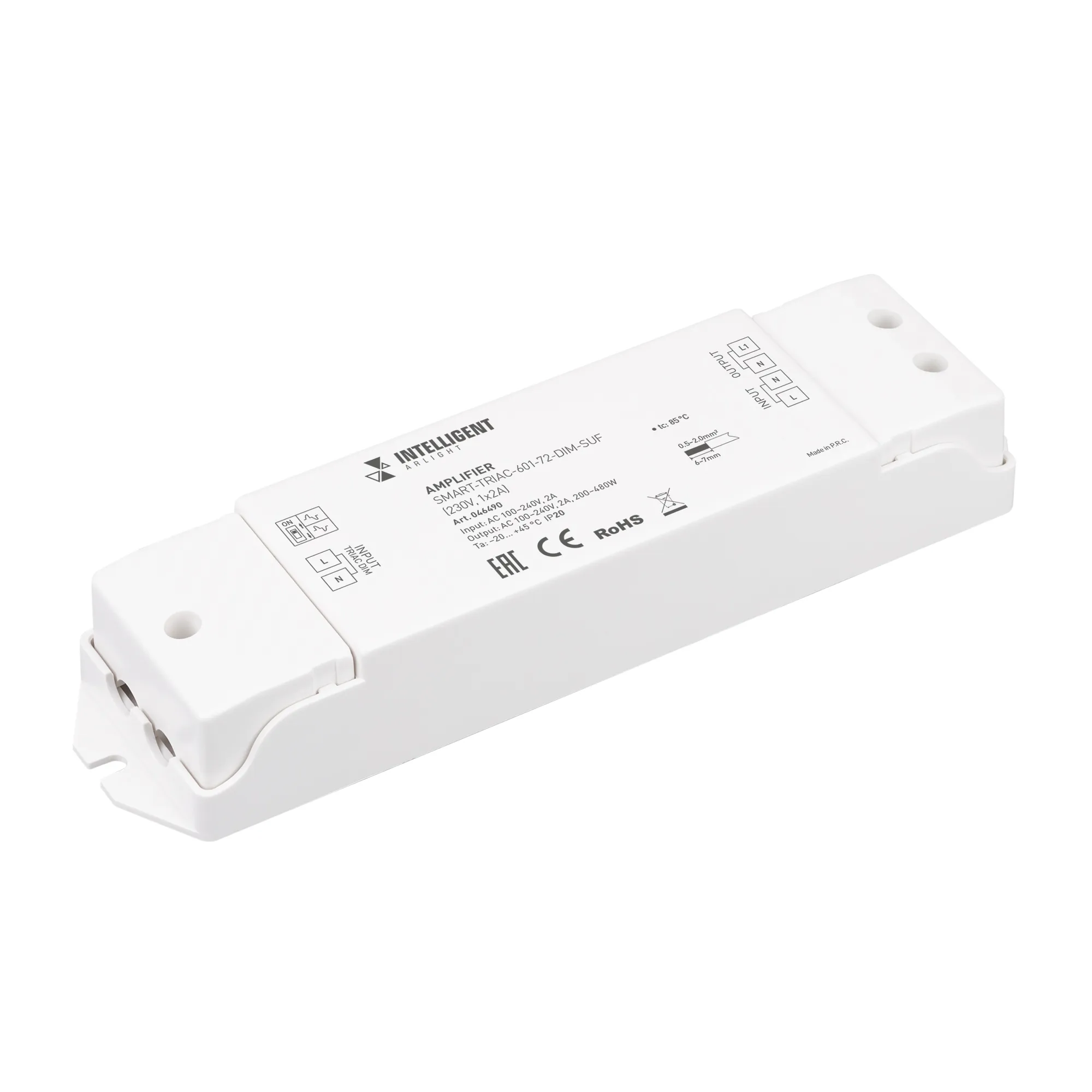 INTELLIGENT ARLIGHT Усилитель SMART-TRIAC-601-72-DIM-SUF (230V, 1x2A) (IARL, IP20 Пластик, 5 лет) - изображение товара