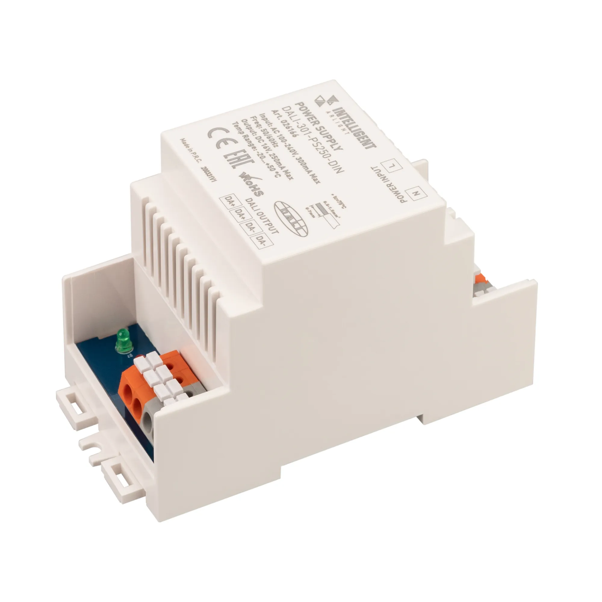 INTELLIGENT ARLIGHT Блок питания шины DALI-301-PS250-DIN (230V, 250mA) (IARL, DIN-рейка) - изображение товара