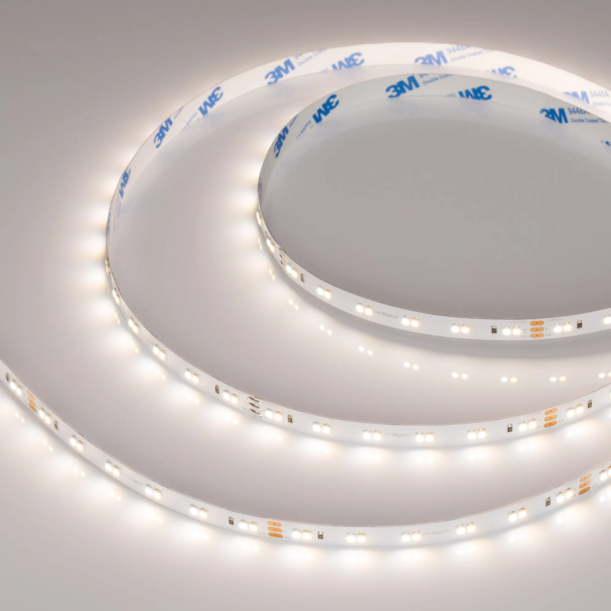 Лента светодиодная RT-A120-10mm 24V White-MIX (9.6 W/m, IP20, 3528, 5m) (Arlight, Изменяемая ЦТ) - изображение товара