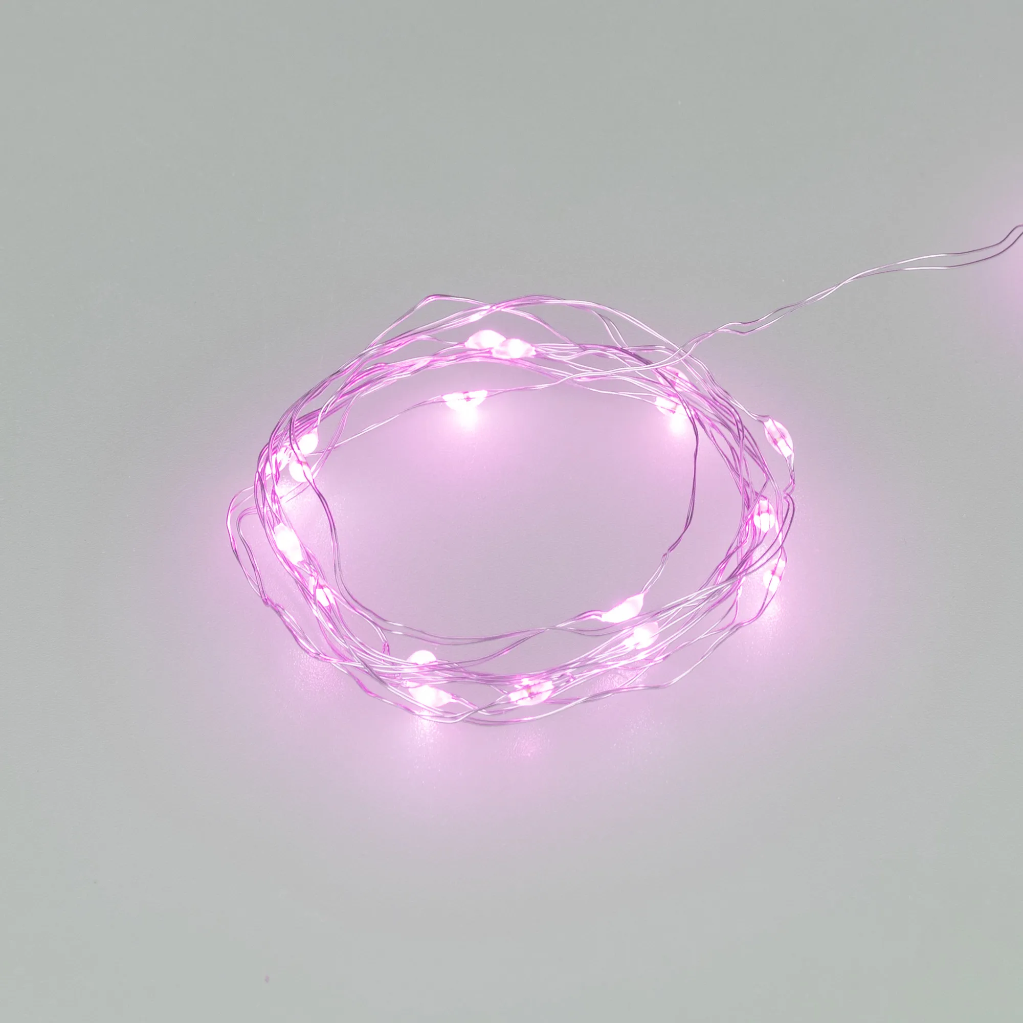 Светодиодная гирлянда ARD-DEW-HOME-2000-CLEAR-20LED-STD Purple (3V, Battery Pack) (Ardecoled, IP20) - изображение товара