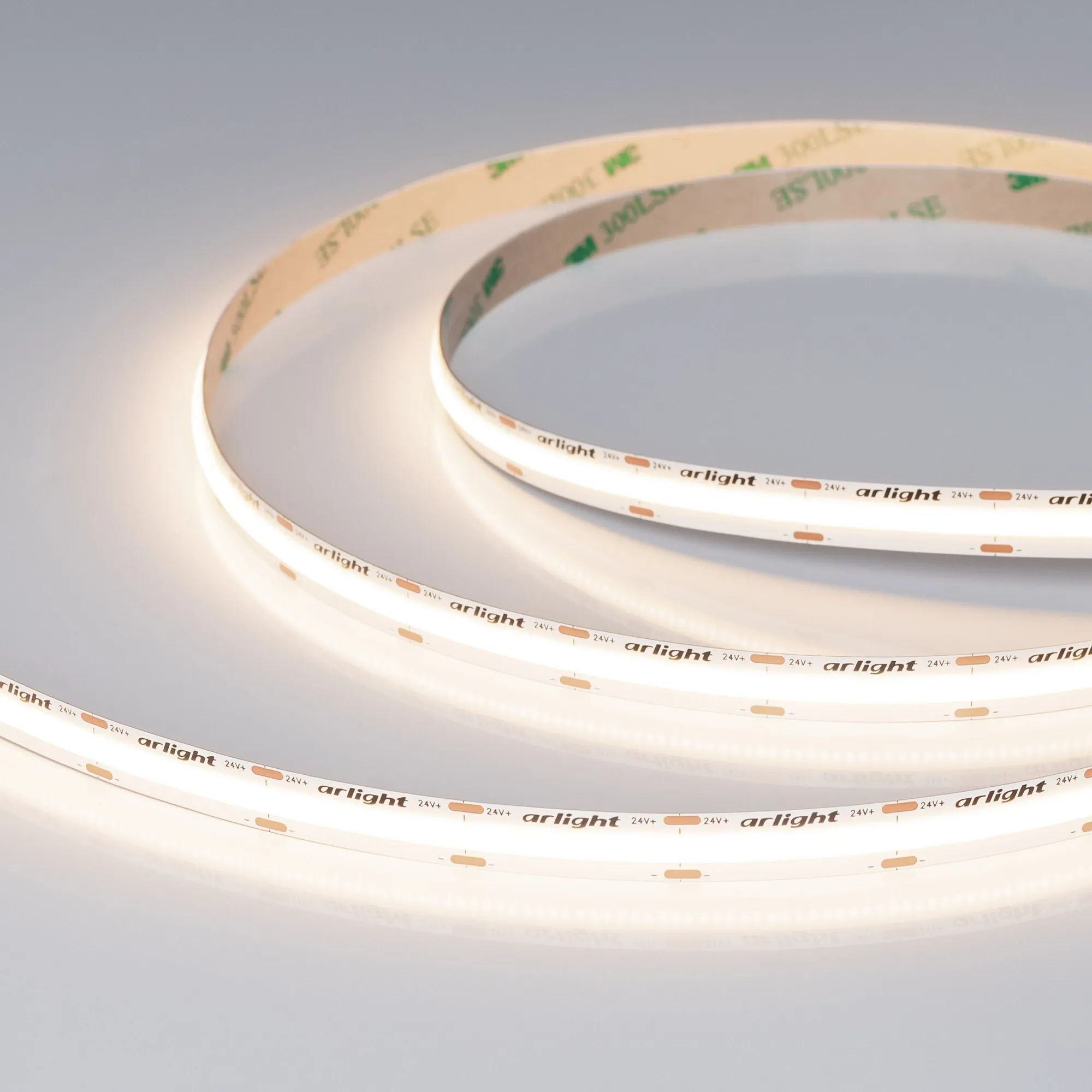 Лента COB-X576-10mm 24V Day4000 (15 W/m, IP20, 5m) (Arlight, высок.эфф.150 лм/Вт)