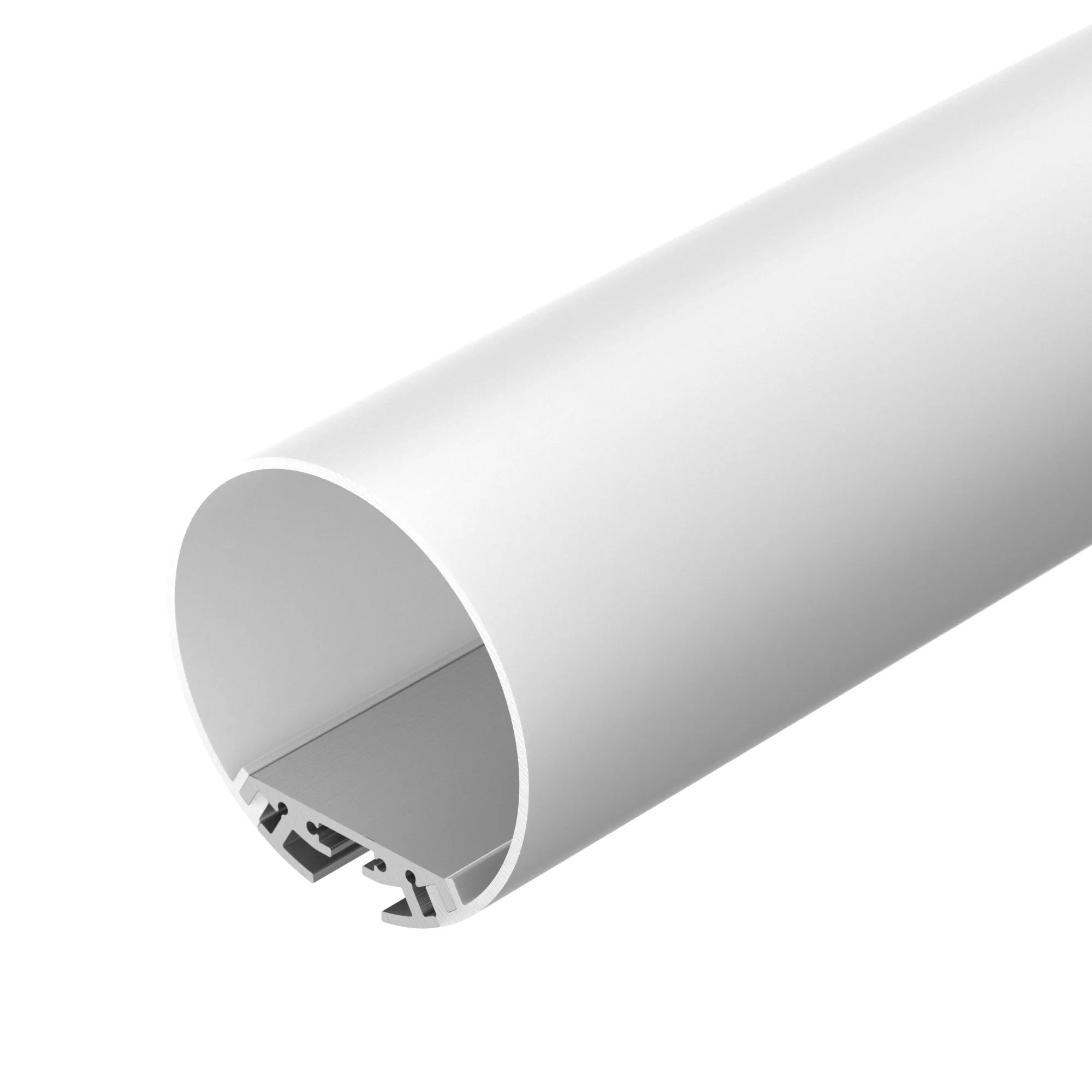 Профиль с экраном SL-ROUND-D60-2500 ANOD+OPAL (Arlight, Алюминий) - изображение товара