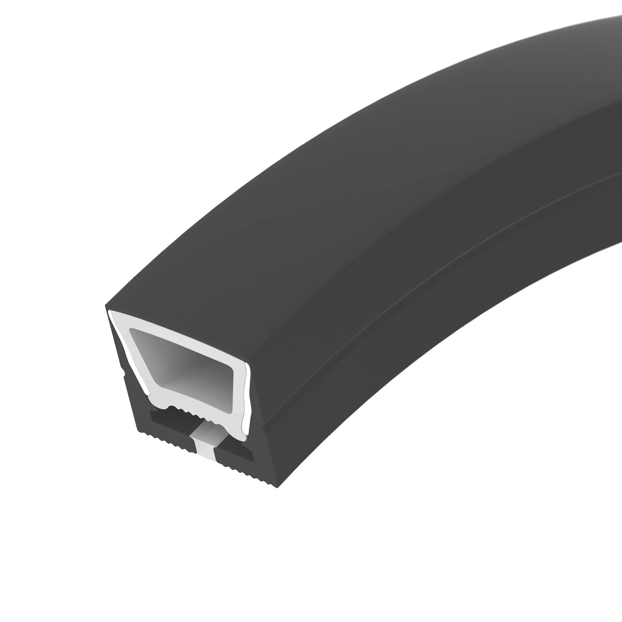 Силиконовый профиль WPH-FLEX-1616-TOP-S11-5m FULL BLACK (Arlight, Силикон) - изображение товара
