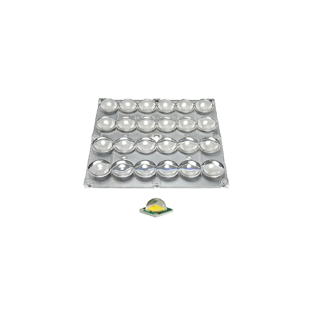 Блок линз 24B70-M120х120 (70°, 24x LED) (Turlens, -) - изображение товара