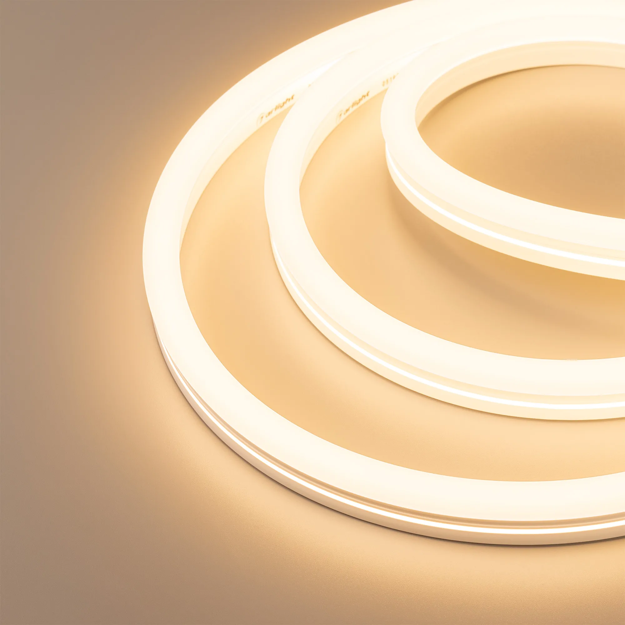 Лента герметичная MOONLIGHT-SIDE-X336-12x24mm 230V Warm2400 (11 W/m, IP65, 50m, wire x1) (Arlight, Грибовидная форма) - изображение товара