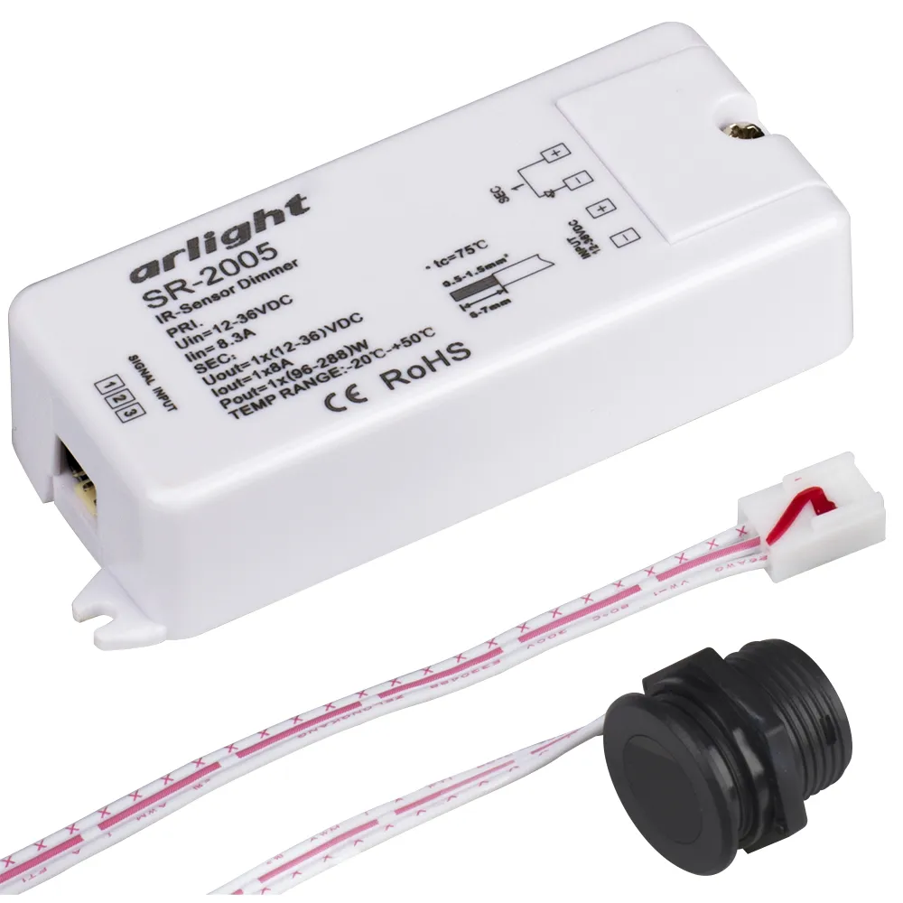 Диммер SR-2005 (12-36V, 96-288W, IR-Sensor) (Arlight, -) - изображение товара