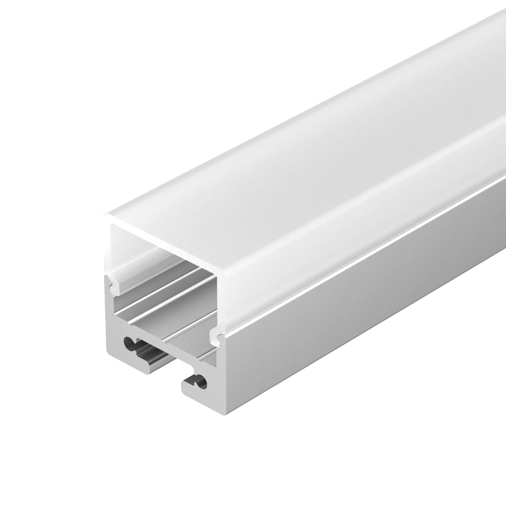 Профиль с экраном SL-LINE-2011M-2500 ANOD+OPAL SQUARE (Arlight, Алюминий) - изображение товара