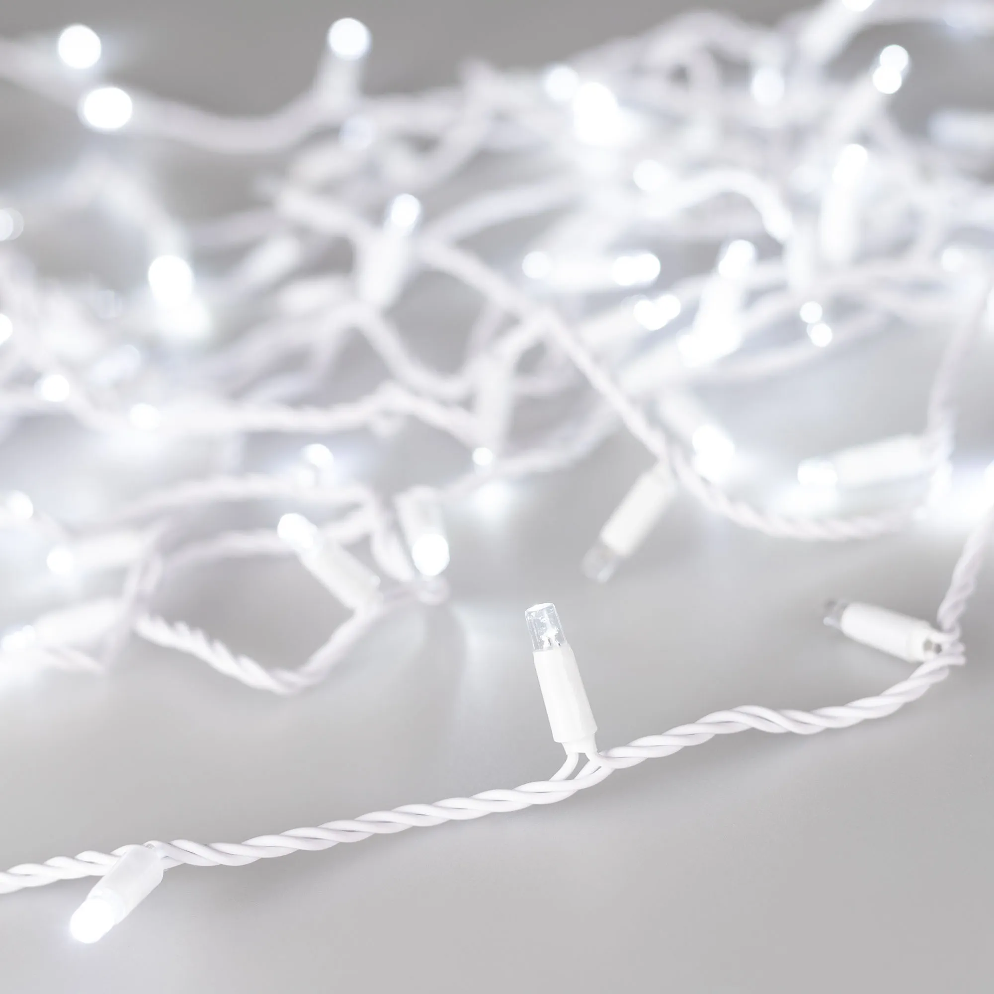 Светодиодная гирлянда ARD-STRING-CLASSIC-1000-WHITE-100LED-PULSE White (230V, 7W) (Ardecoled, IP65) - изображение товара