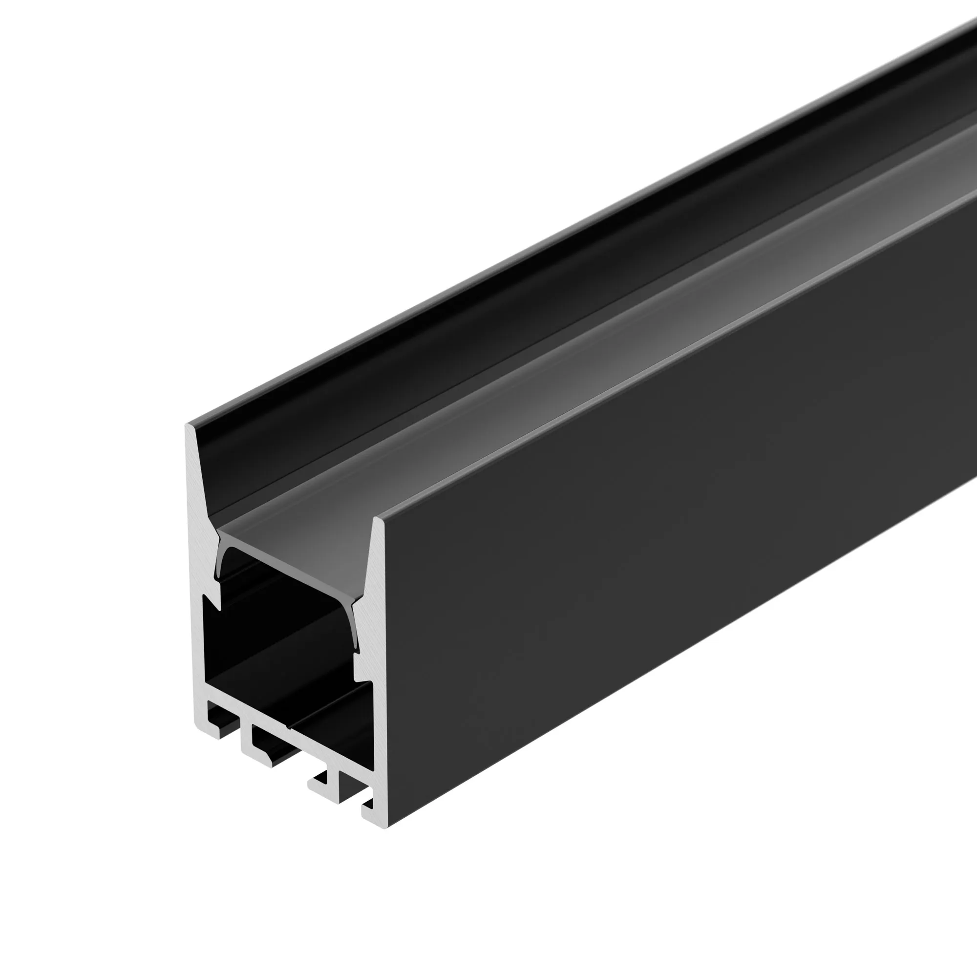 Профиль PDS-ZM-COMFY-2000 ANOD BLACK (Arlight, Алюминий) - изображение товара