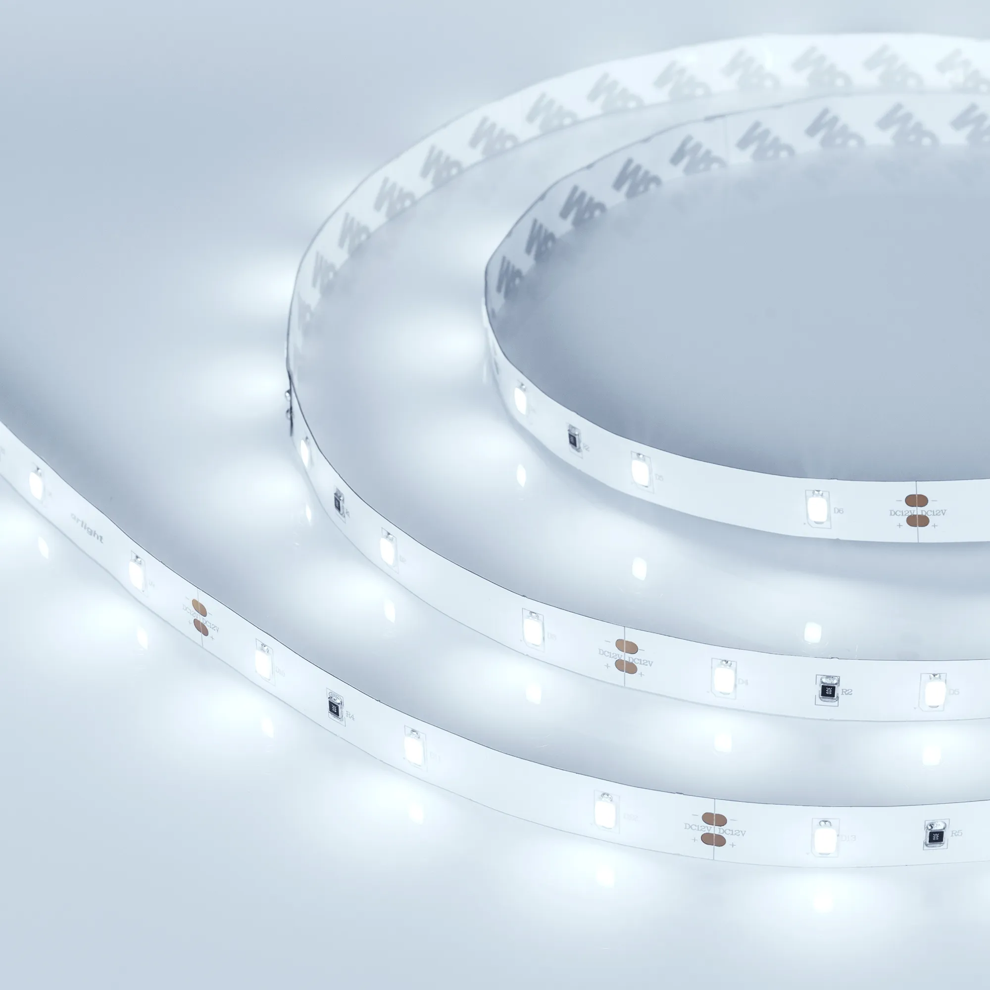 Лента светодиодная RT 2-5000 12V Cool (5630, 150 LED, LUX) (Arlight, 7.2 Вт/м, IP20)