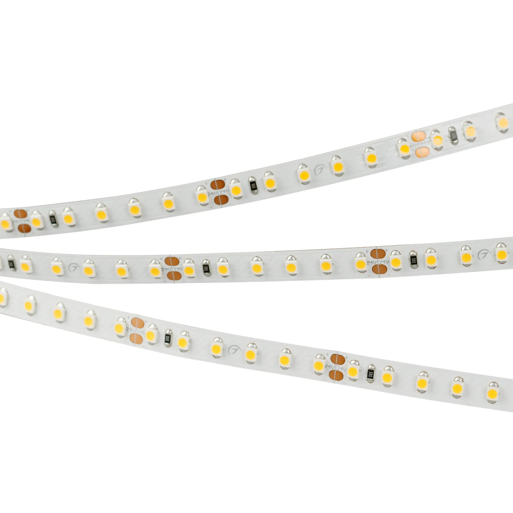 Лента светодиодная RT 2-5000 24V Cool 8K 2x (3528, 600 LED, LUX) (Arlight, 9.6 Вт/м, IP20)