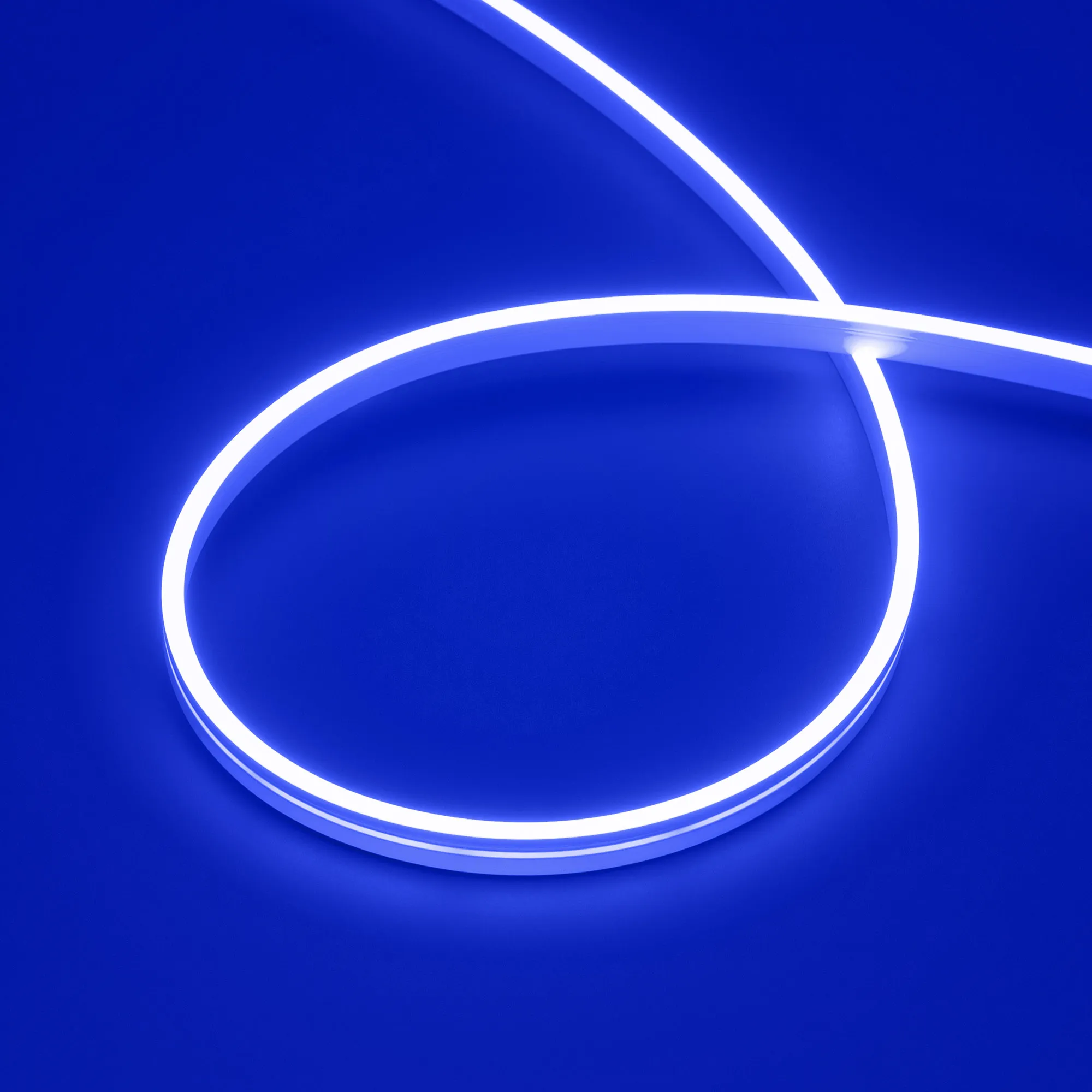Лента светодиодная герметичная MOONLIGHT-SIDE-A168-4x10mm 24V Blue (7.2 W/m, IP65, 5m, wire x2) (Arlight, Вывод прямой, 3 года) - изображение товара