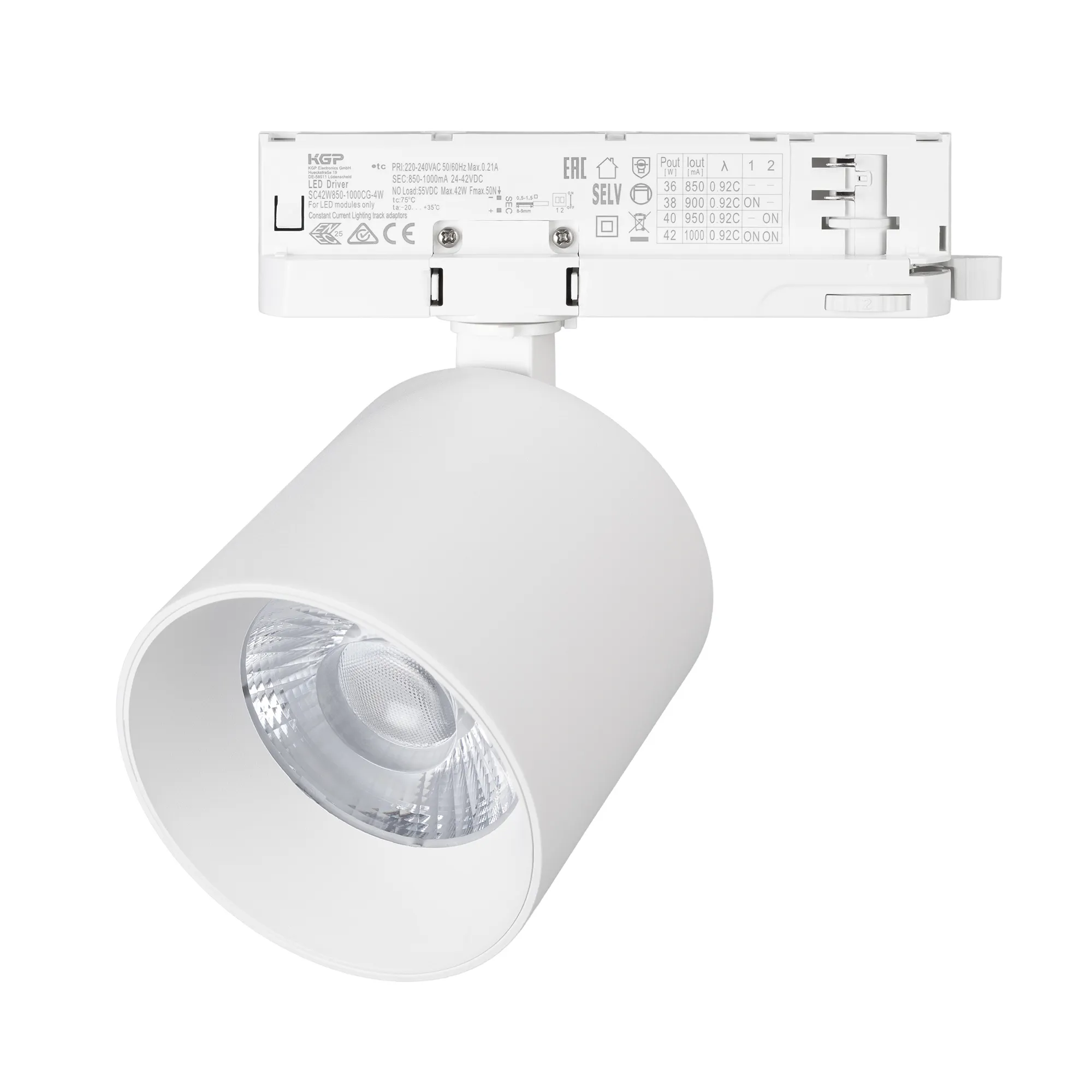 Светильник LGD-DYKE-4TR-R100-36W Day4000 (WH, 50 deg, 230V, DALI) (Arlight, IP20 Металл, 5 лет)