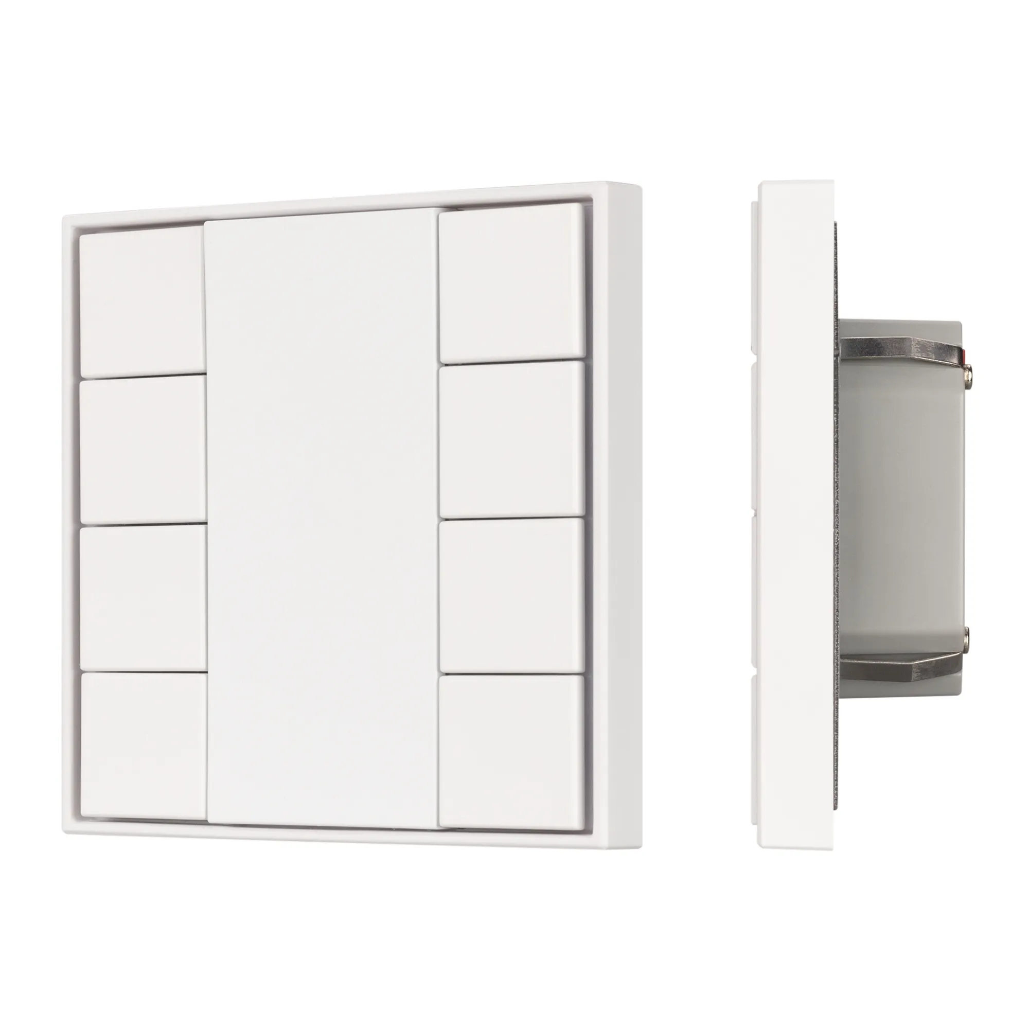 INTELLIGENT ARLIGHT Кнопочная панель KNX-301-22-8-SH-IN White (BUS, Frame) (IARL, IP20 Пластик, 3 года) - изображение товара