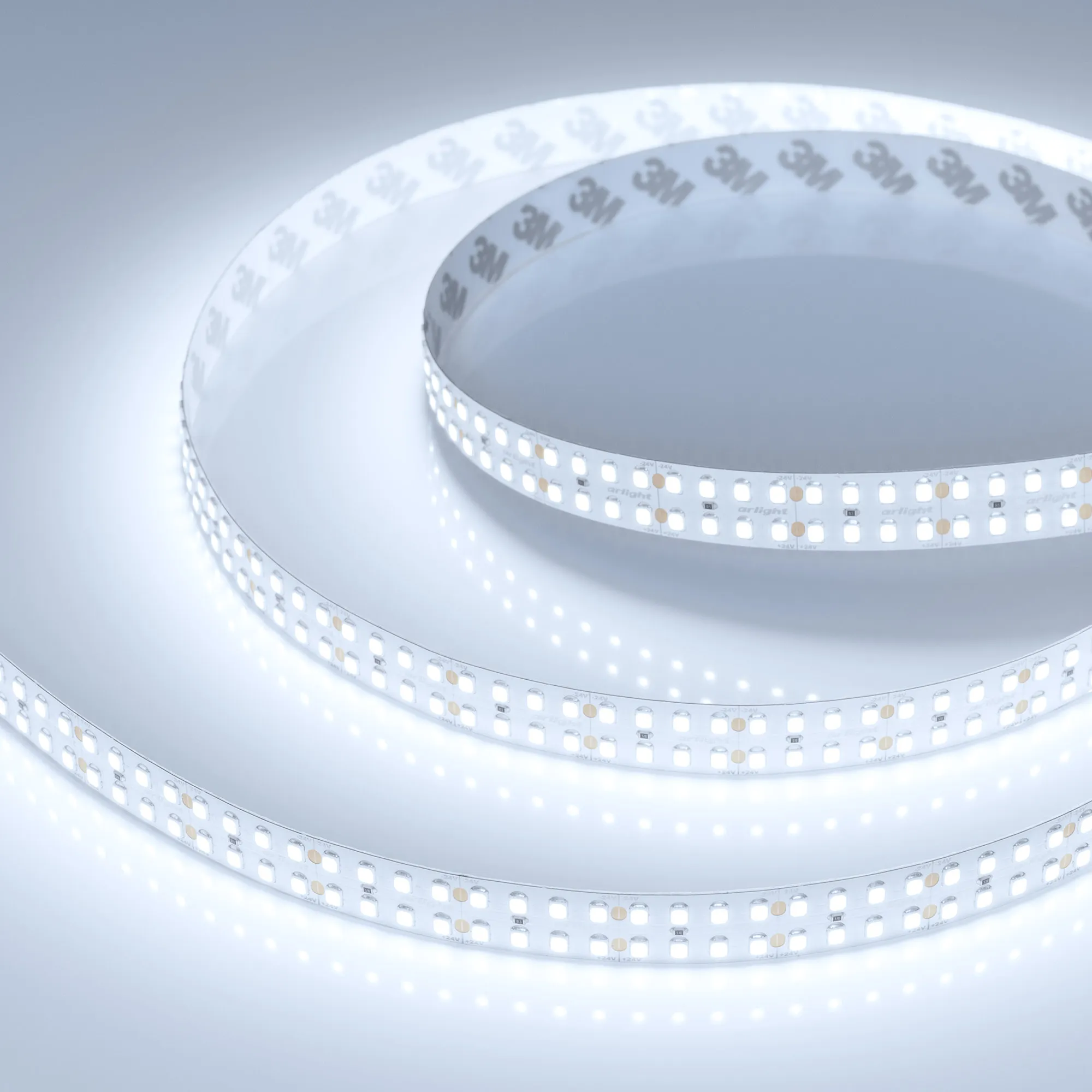 Лента светодиодная RT-5000-2835-320 24V White6000 (15mm, 24W/m, IP20) (Arlight, высок.эфф.150 лм/Вт)