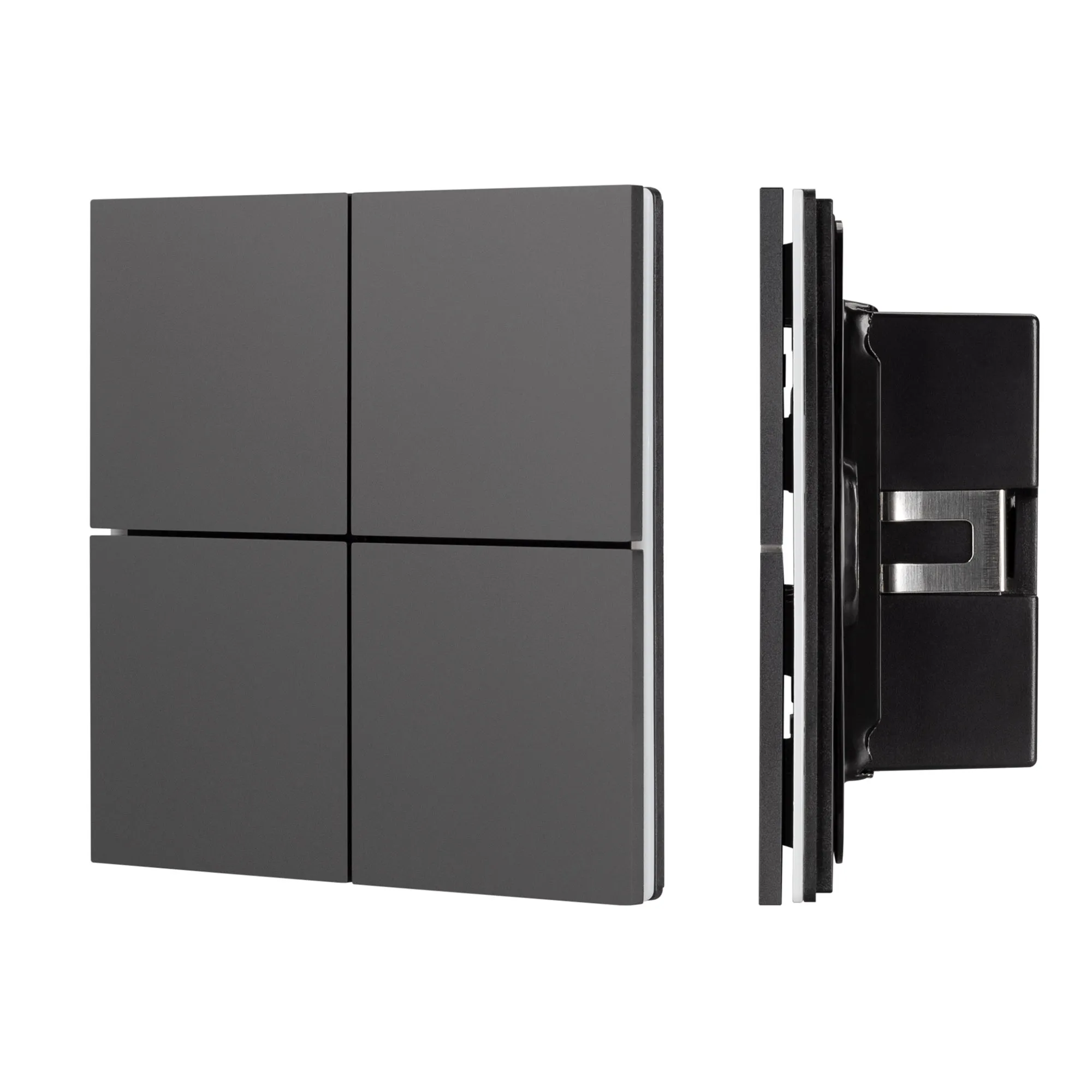 INTELLIGENT ARLIGHT Кнопочная панель KNX-304-23-IN Black (BUS, Frameless) (IARL, IP20 Металл, 2 года) - изображение товара