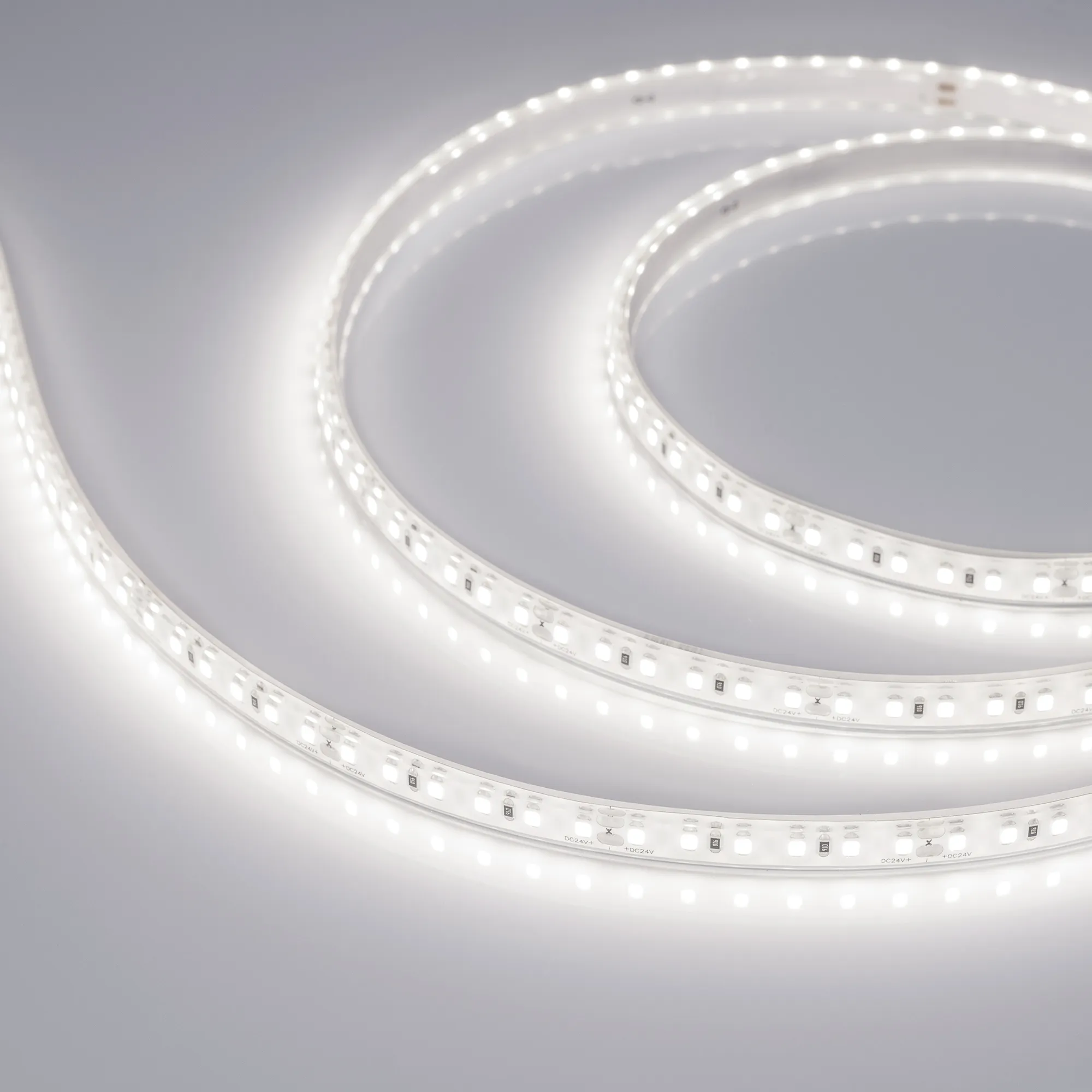 Лента светодиодная герметичная RTW-PU-A120-10.5mm 24V Day4500 (16.8 W/m, IP68, Wire 2m, 5m) (Arlight, -)