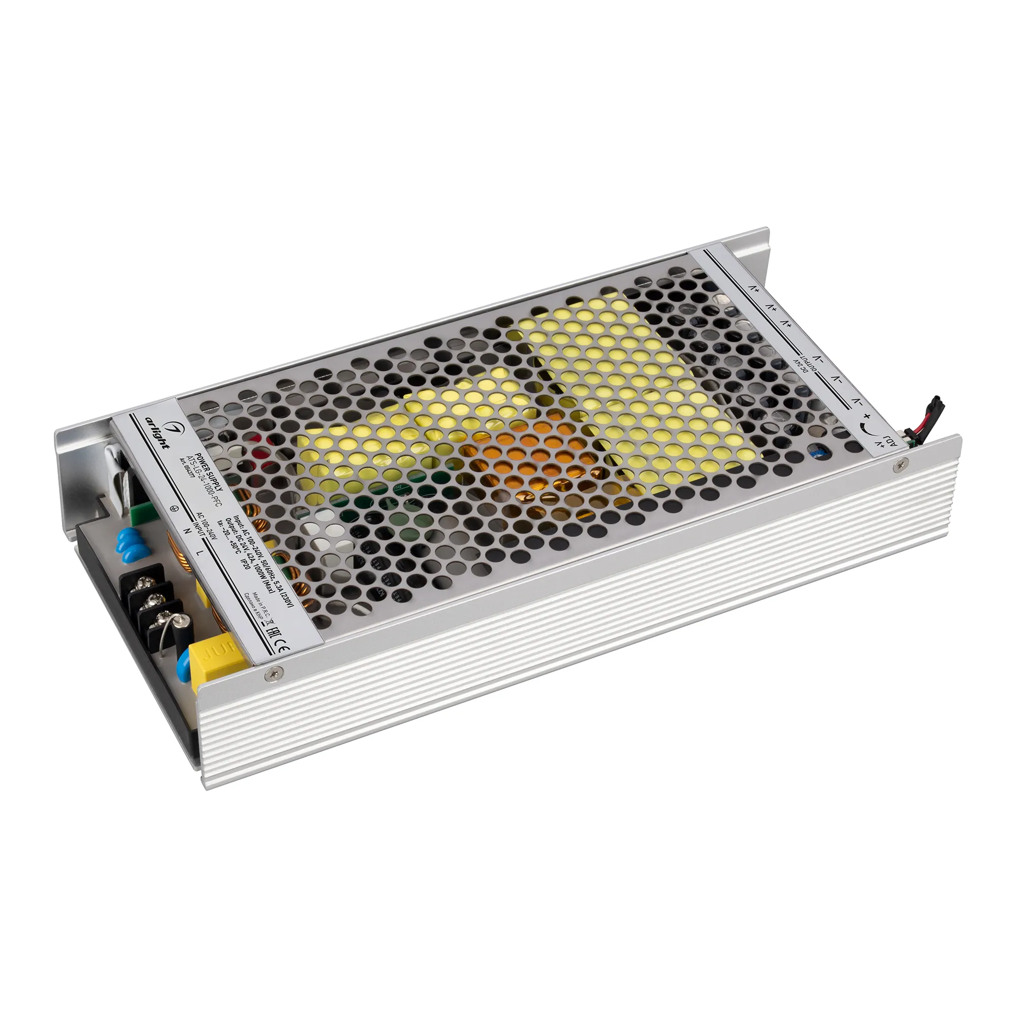 Блок питания ATS-LG-24-1000-PFC (24V, 42A, 1000W) (Arlight, IP20 Сетка, 5 лет)