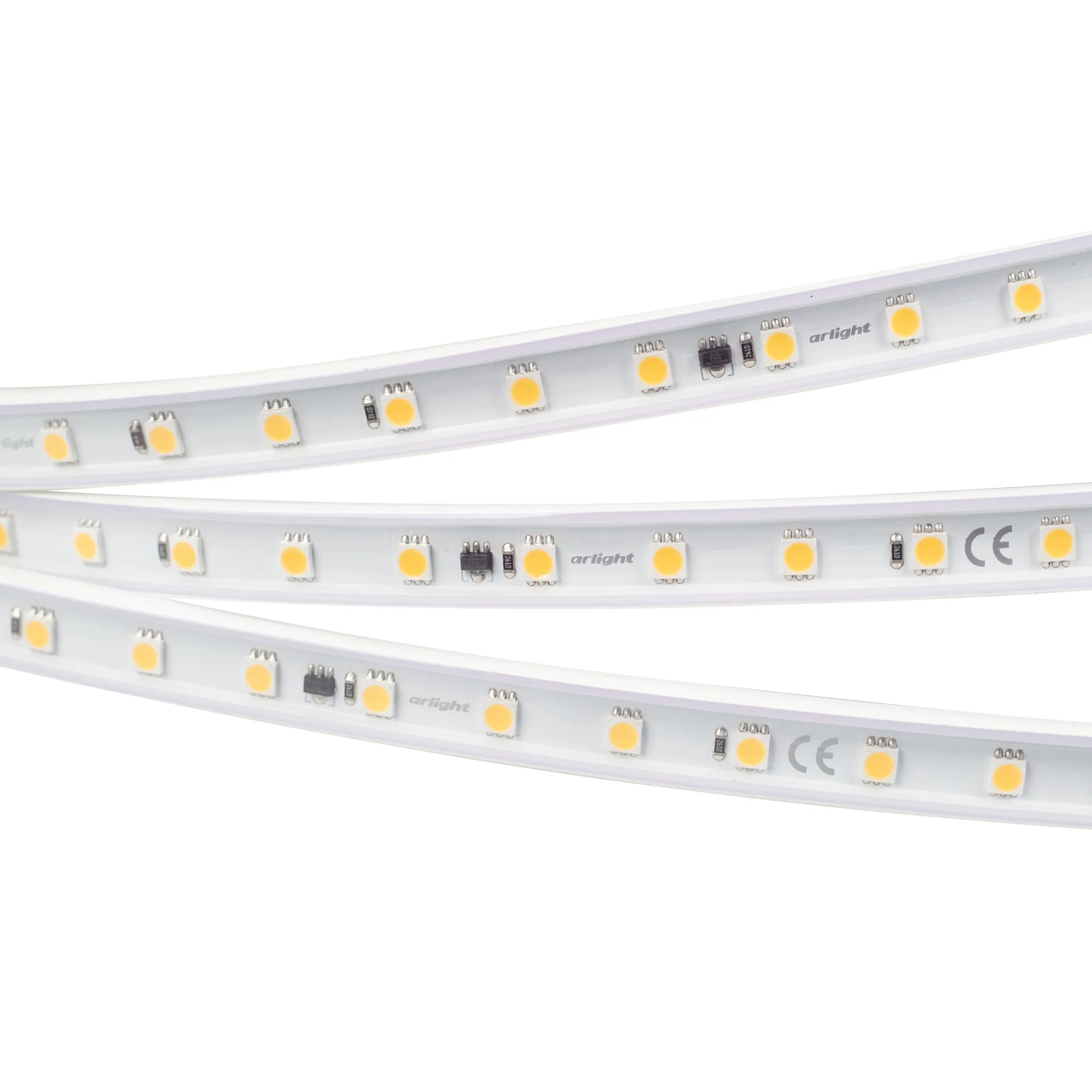 Лента светодиодная ARL-50000PV-5060-54-230V Cool10000 (15mm, 8W, IP65) (Arlight, 8 Вт/м, IP65)