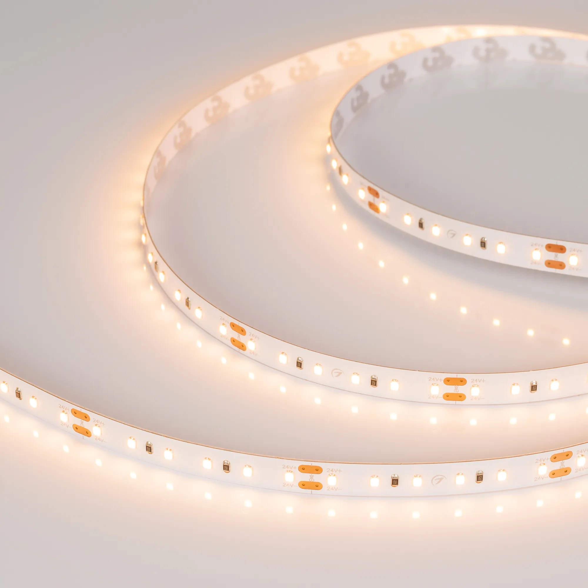 Лента светодиодная MICROLED-M120-8mm 24V Warm3000 (6.5 W/m, IP20, 2216, 5m) (Arlight, Открытый)