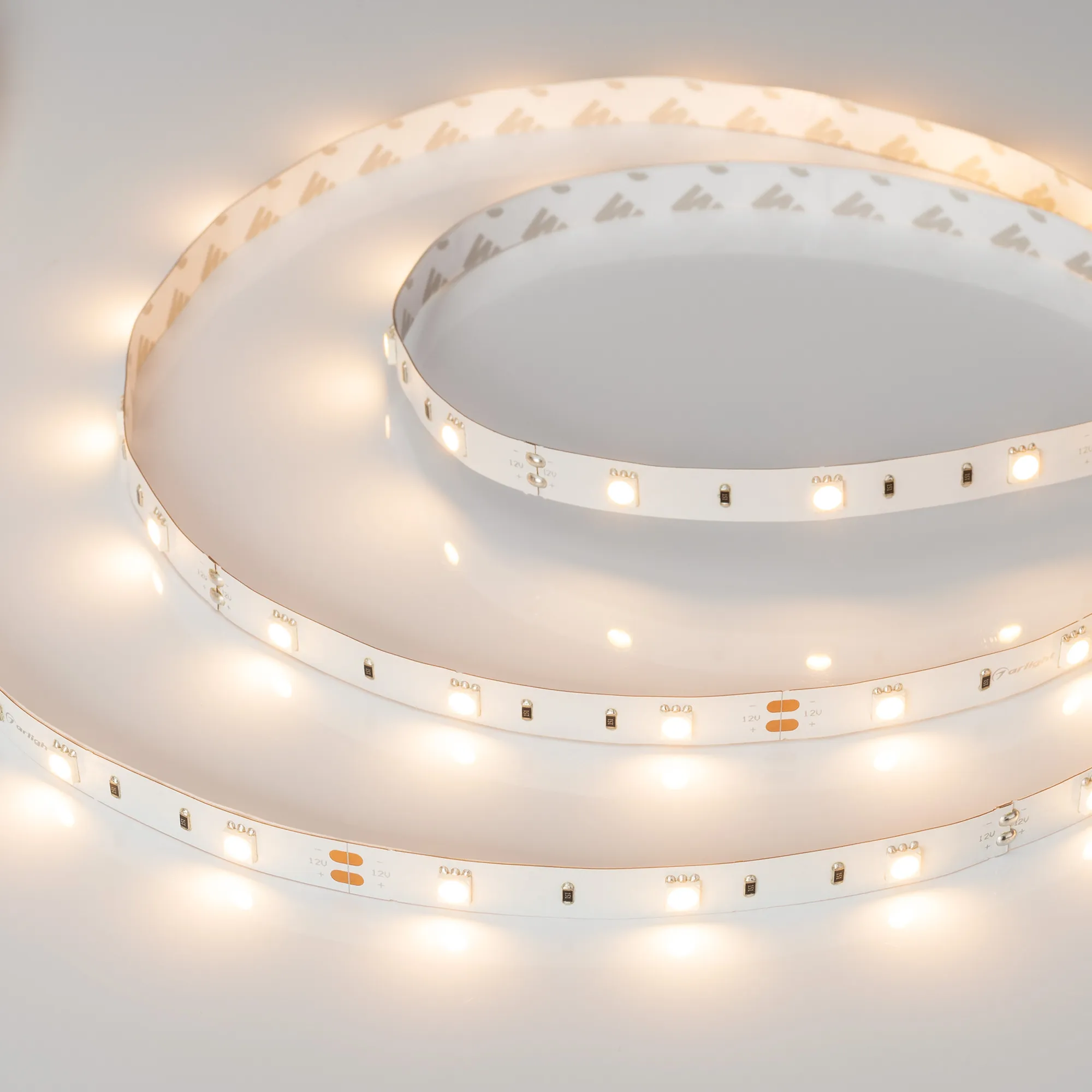 Лента светодиодная RT-B30-10mm 12V Warm2700 (7.2 W/m, IP20, 5060, 5m) (Arlight, 7.2 Вт/м, IP20) - изображение товара