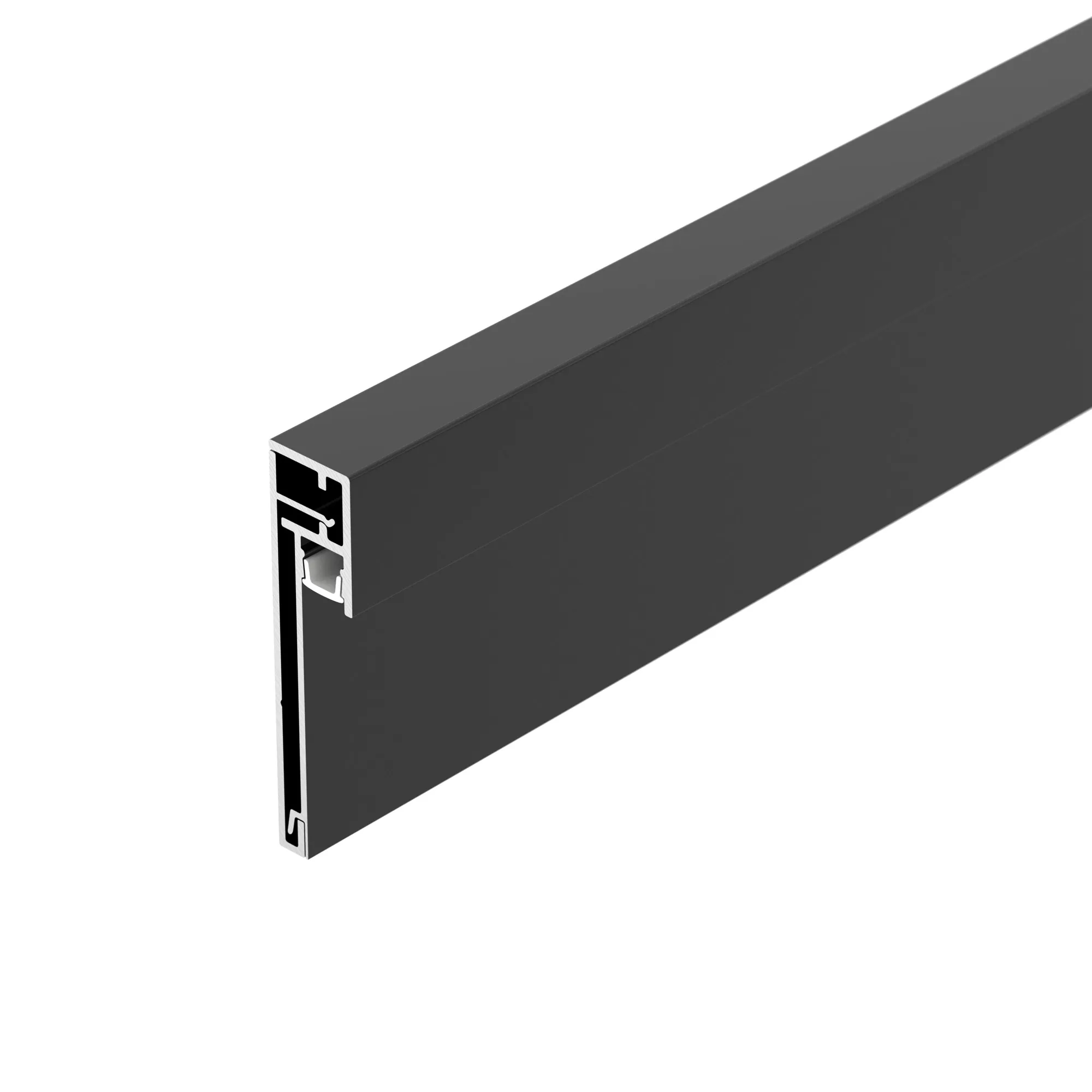 Профиль PLINTUS-H54B-2000 BLACK (Arlight, Алюминий) - изображение товара