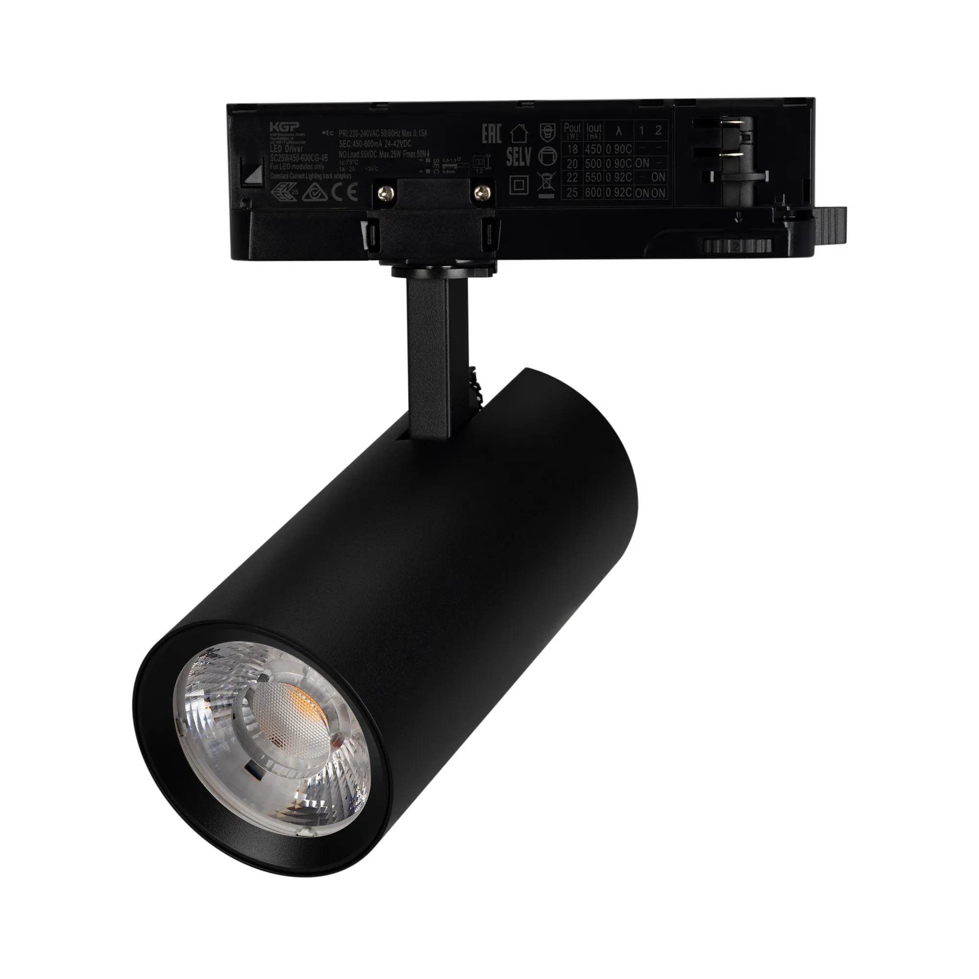 Светильник LGD-GERA-4TR-R74-20W Warm3000 (BK, 15 deg, 230V) (Arlight, IP20 Металл, 5 лет) - изображение товара